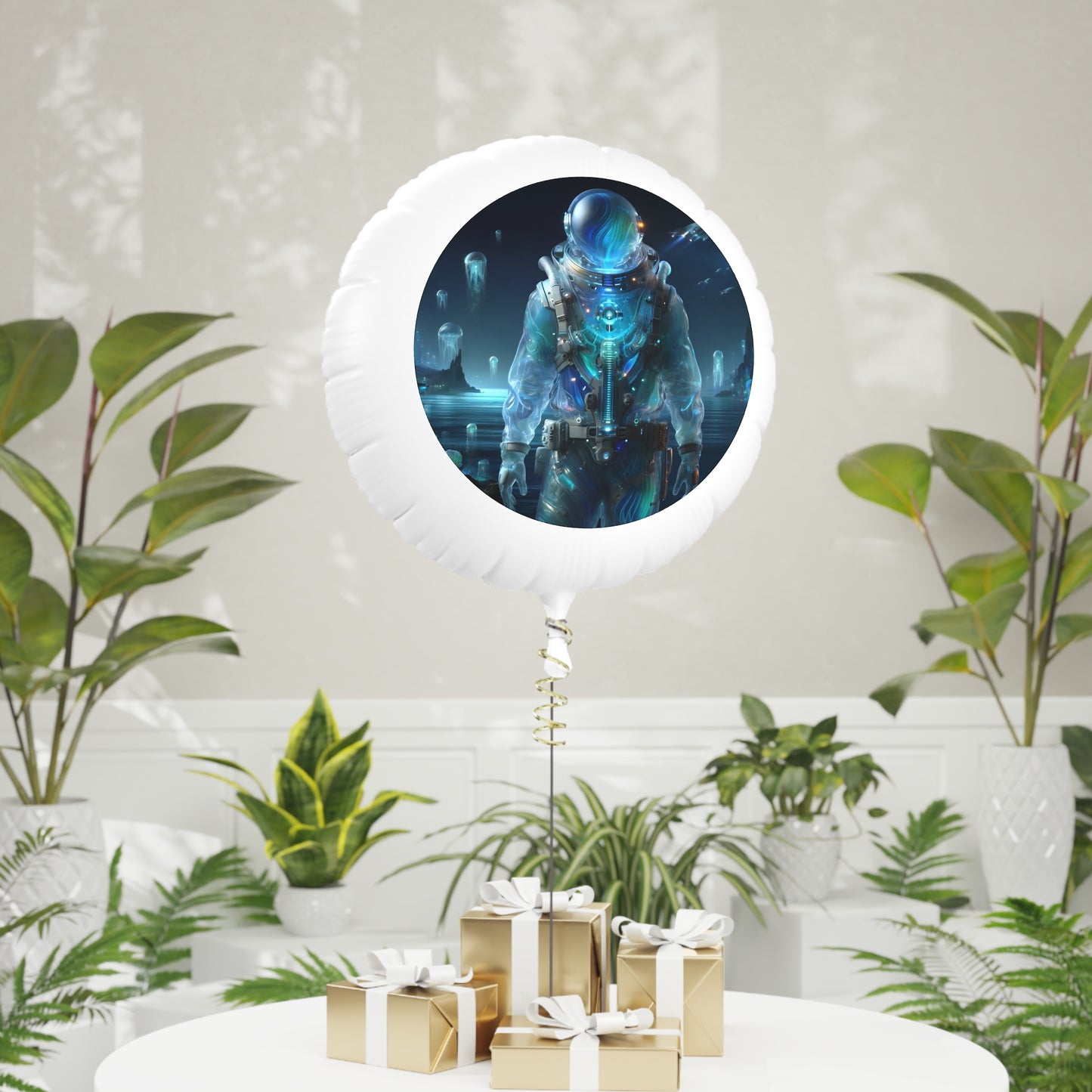 Balon | Helyum | Mylar | Uzay Biyolüminesans | Astronot