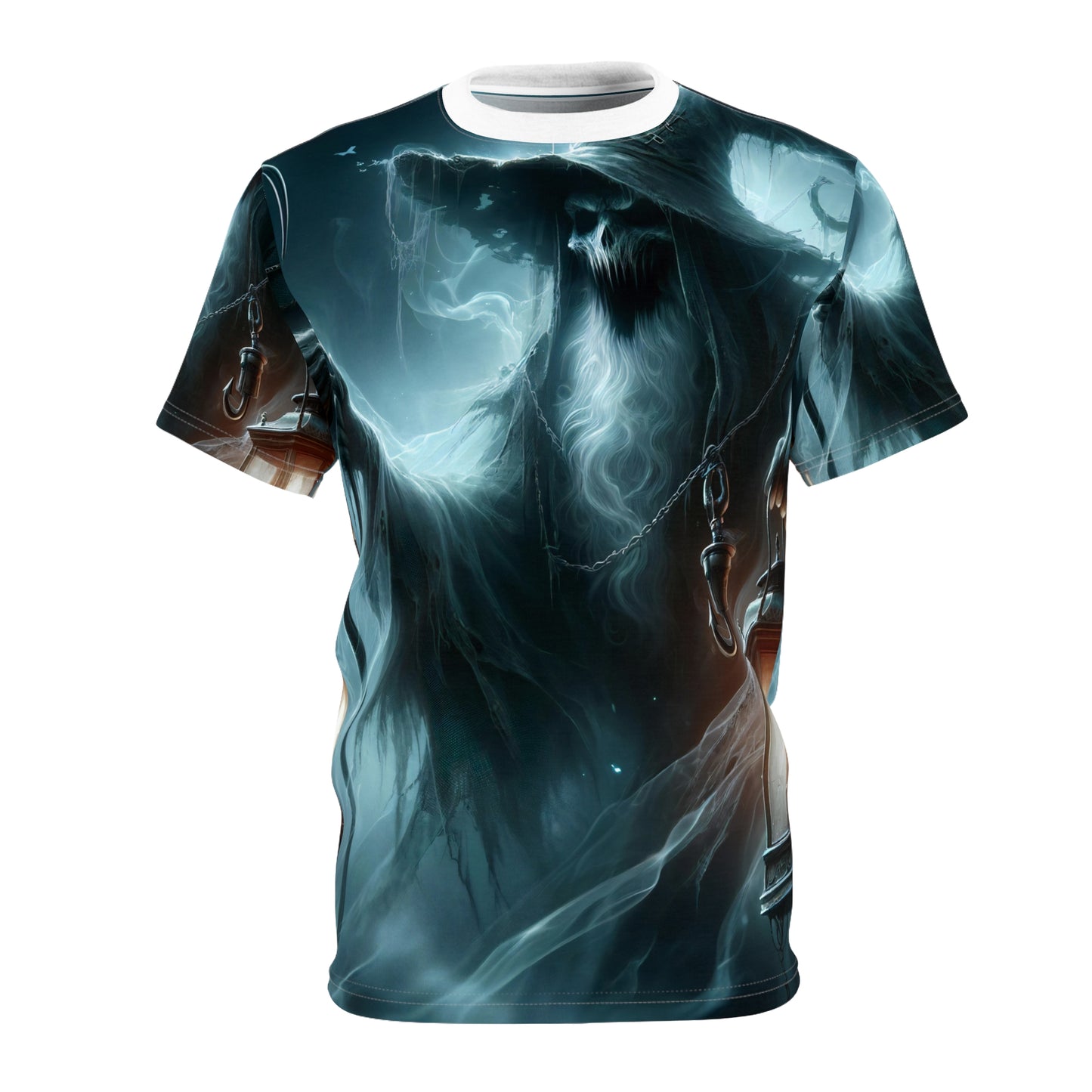 Tシャツ | 全面プリント | ユニセックスTシャツ | ダークファンタジー | 幽霊魔術師 | 霊体