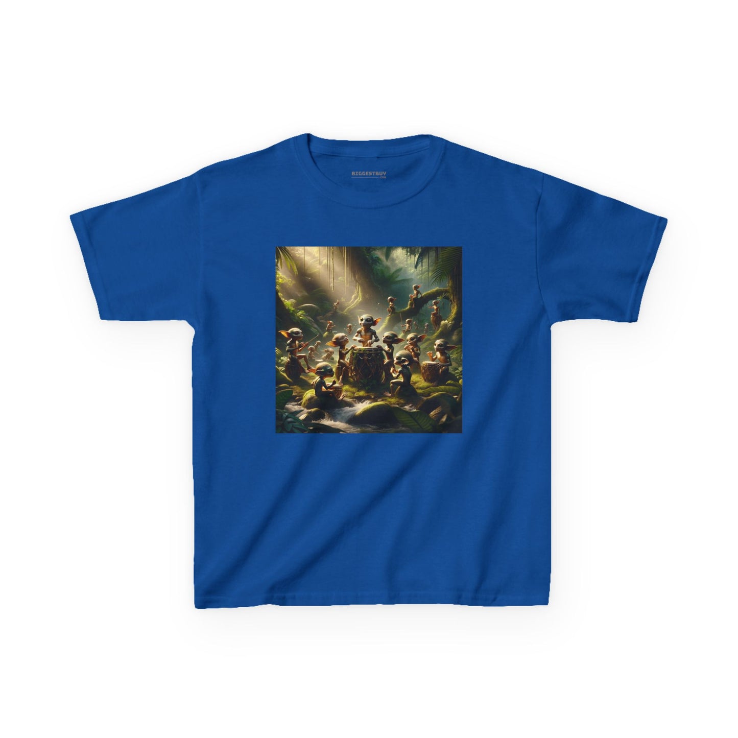 Tシャツ | キッズTシャツ | ヘビーコットン | 森の精霊 | 太鼓の儀式 | 妖精