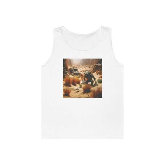 Tanktop | Unisex | Zwaar katoen | Post-apocalyptisch | Woestijngoblin | Schepsel