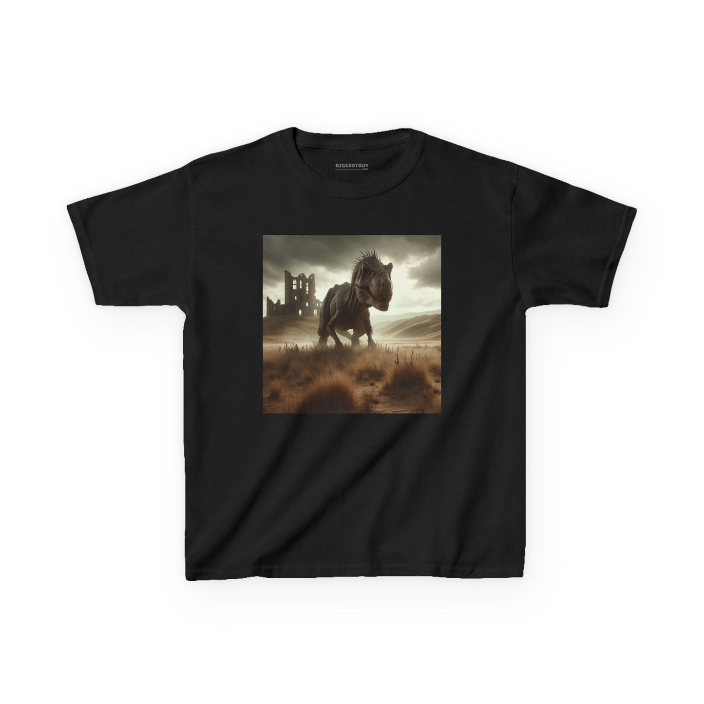 Camiseta | Camiseta Infantil | Algodão Pesado | Ficção Dinossáurica | T-Rex Ancestral