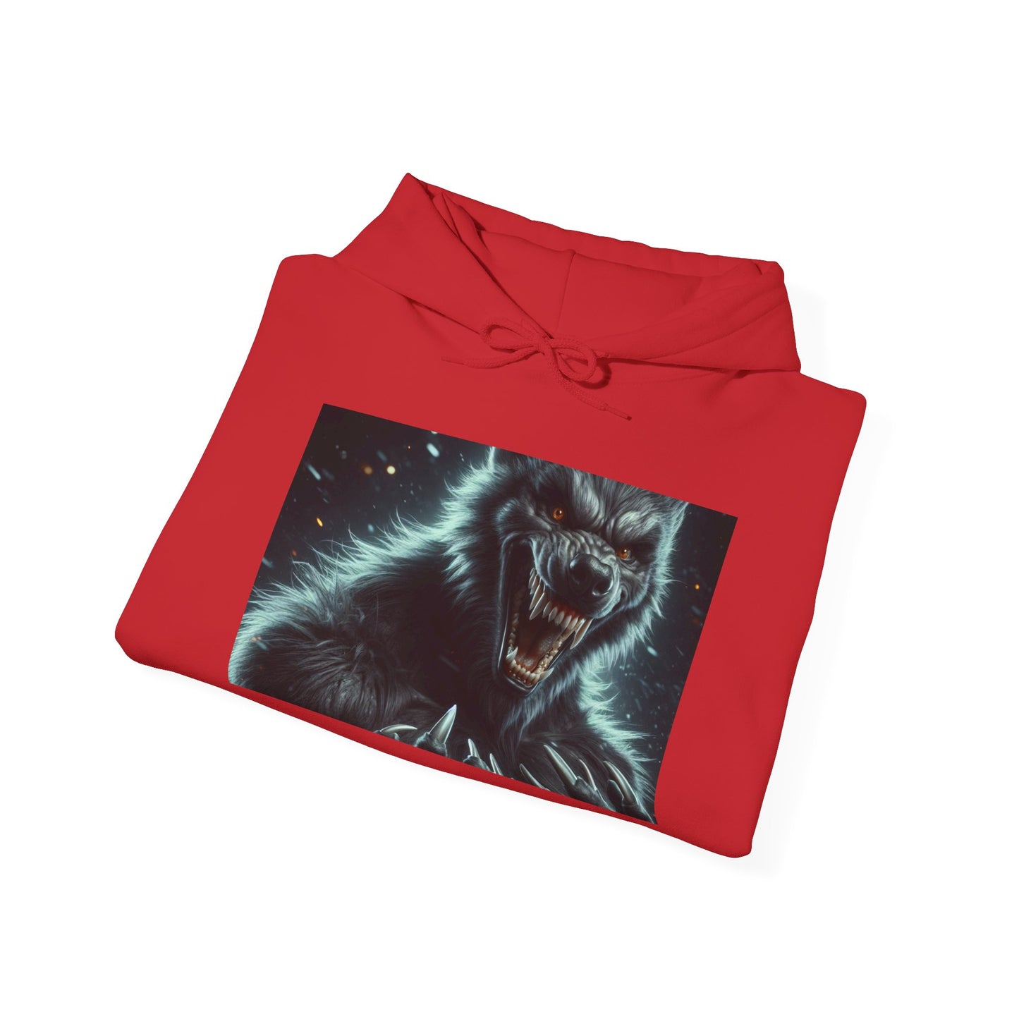 ہوڈی | یونیسیکس | ہڈڈ سویٹ شرٹ | ہیوی بلینڈ | گرگینہ فینٹسی | ڈارک ہارر | جانور