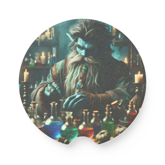 Apoia-copos | Apoia-copos para carro | Pedra-sabão | Alquimia Mística | Djinn | Poções