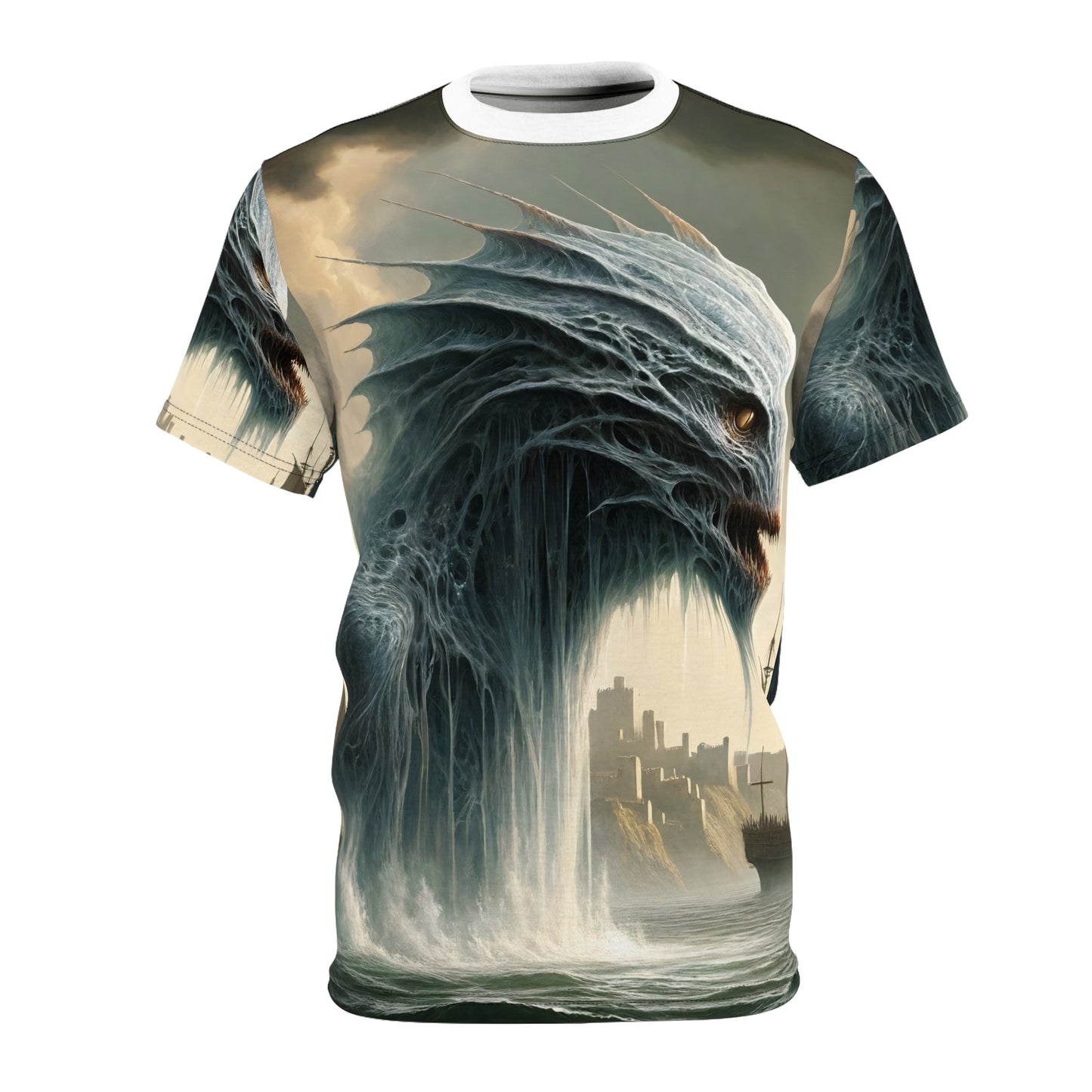 T-shirt | Stampa all-over | T-shirt unisex | Mitologia Nordica | Jörmungandr | Serpente Marino