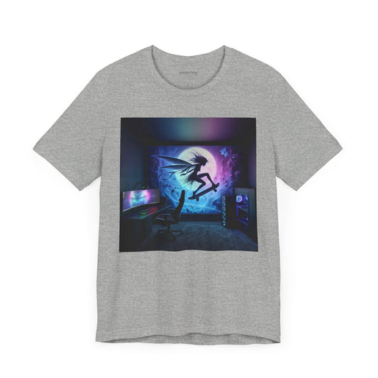 T-skjorte | Unisex | Jersey-T-skjorte | Kort erme | Sylfe Mytologi | Luftånd | Veggkunst