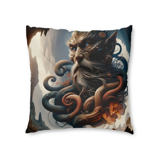 تکیہ | فرش کا تکیہ | ٹفٹڈ | مربع | سمندری افسانہ | عمیق سمندری دیوتا