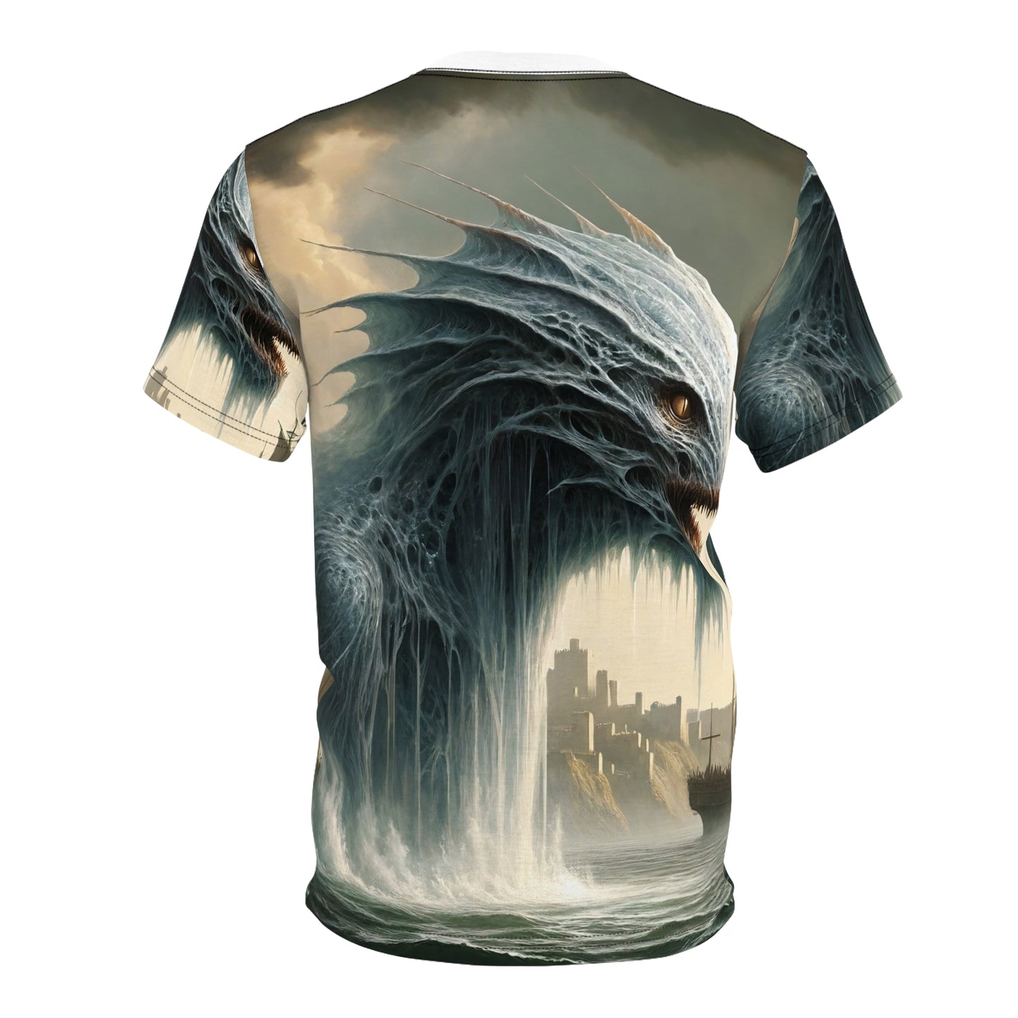 T-shirt | Stampa all-over | T-shirt unisex | Mitologia Nordica | Jörmungandr | Serpente Marino