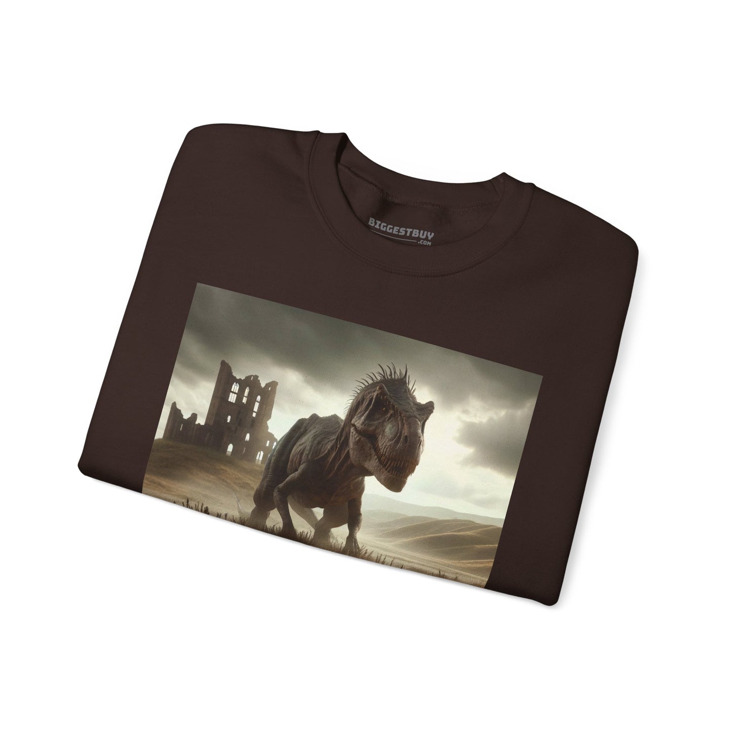 Felpa | Unisex | Girocollo | Misto pesante | Paleofinzione | Dinosauri Preistorici | T-Rex