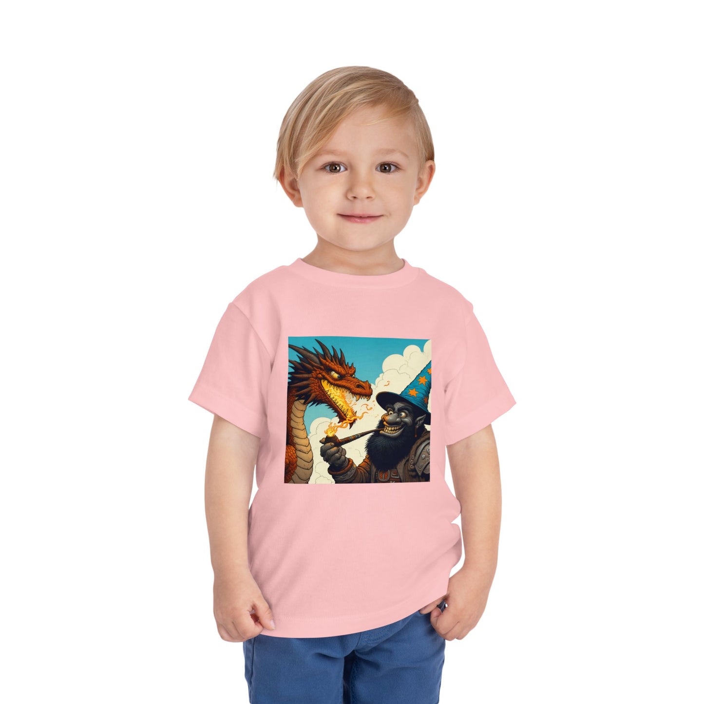 T-Shirt | Toddler Tee | Short Sleeve | High Fantasy | Dragon Duel | Goblin
