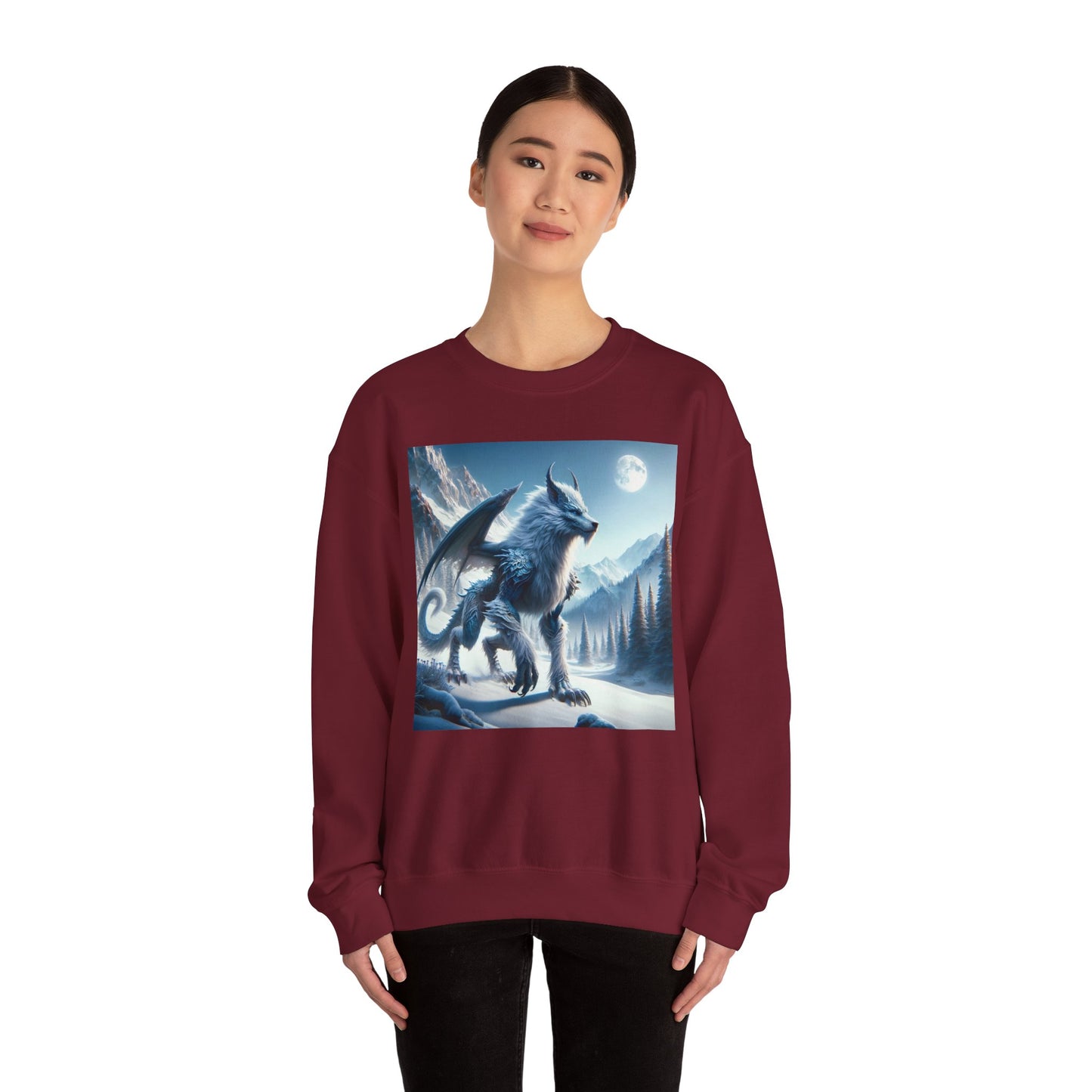 سویٹ شرٹ | یونیسیکس | کریو نیک | ہیوی بلینڈ | نورسی اساطیر | فینریر