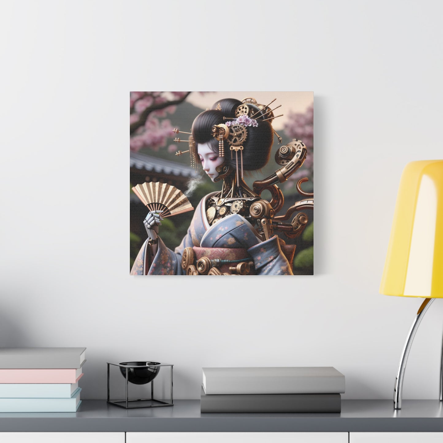 Canvas | Mat | Steampunk | Cyberpunk | Geisha Robot