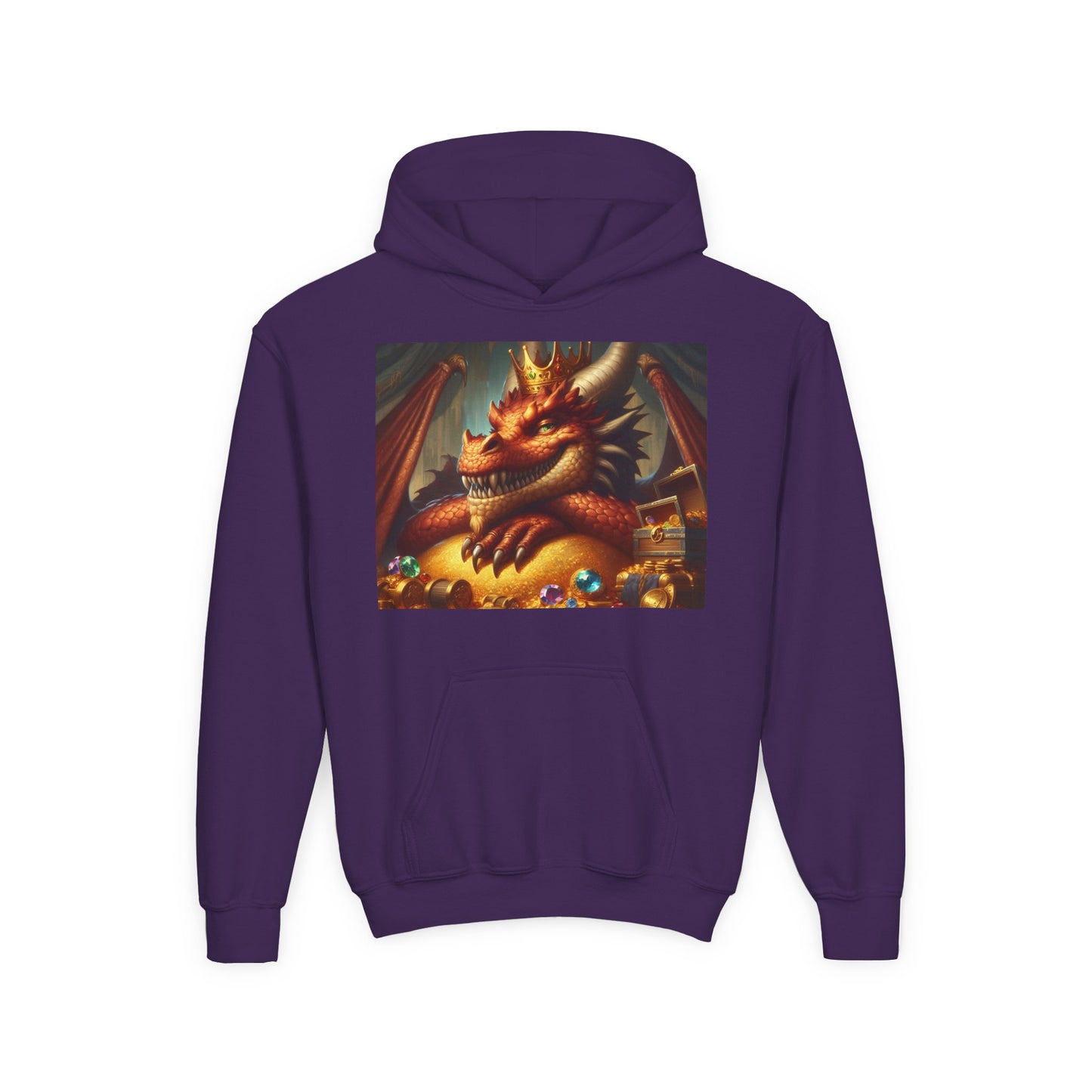 Bluza dresowa | Młodzieżowa | Z kapturem | Gruba mieszanka | Nordycka Mitologia | Fafnir | Smok