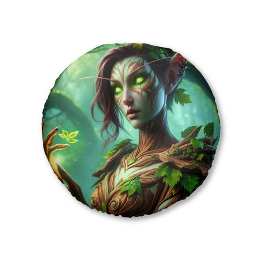 तकिया | फ्लोर पिलो | टफ्टेड | गोल | वन परी | प्रकृति जादू | द्र्याद