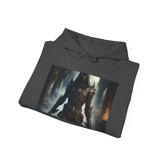 كنزة بغطاء للرأس | للجنسين | سويت شيرت بقلنسوة | مزيج ثقيل | فانتازيا مظلمة | قاتل مأجور | شبح