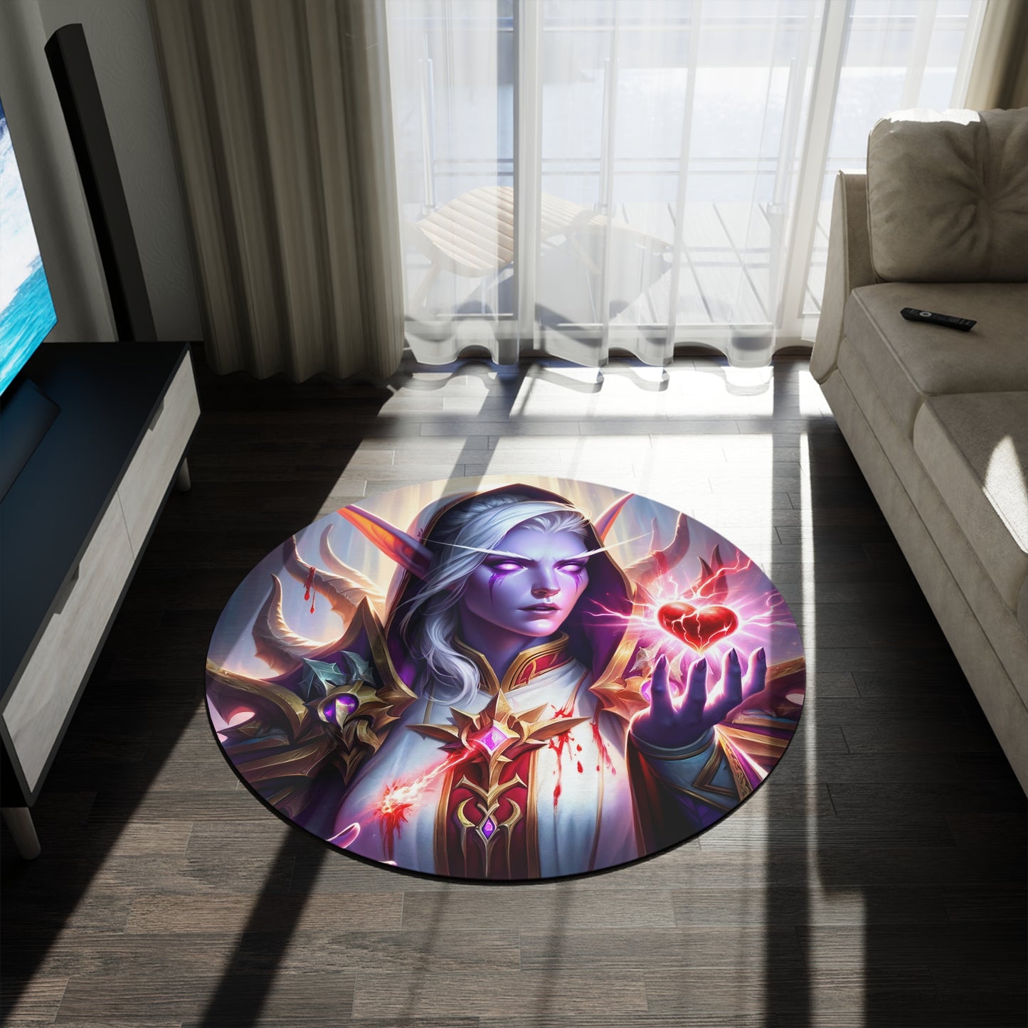 قالین | گول | خیالی فن | جادوئی الف وارڈن | ارغوانی دل