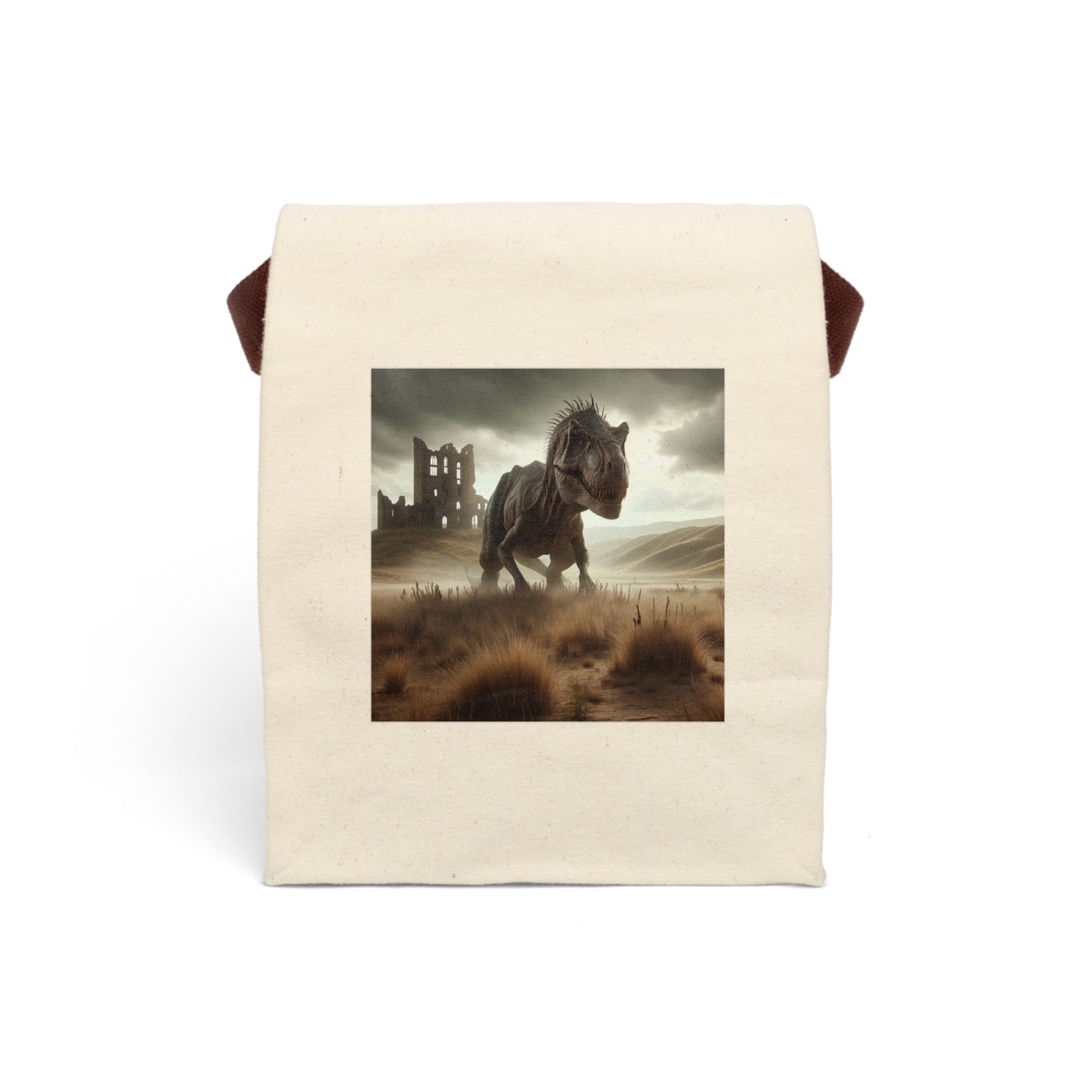 Bolsa de almuerzo | Lona | Con correa | Ficción prehistórica | T-Rex
