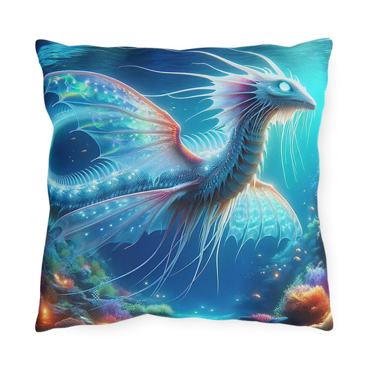 Oreiller | Oreiller d'extérieur | Mythologie Aquatique | Dragon Marin