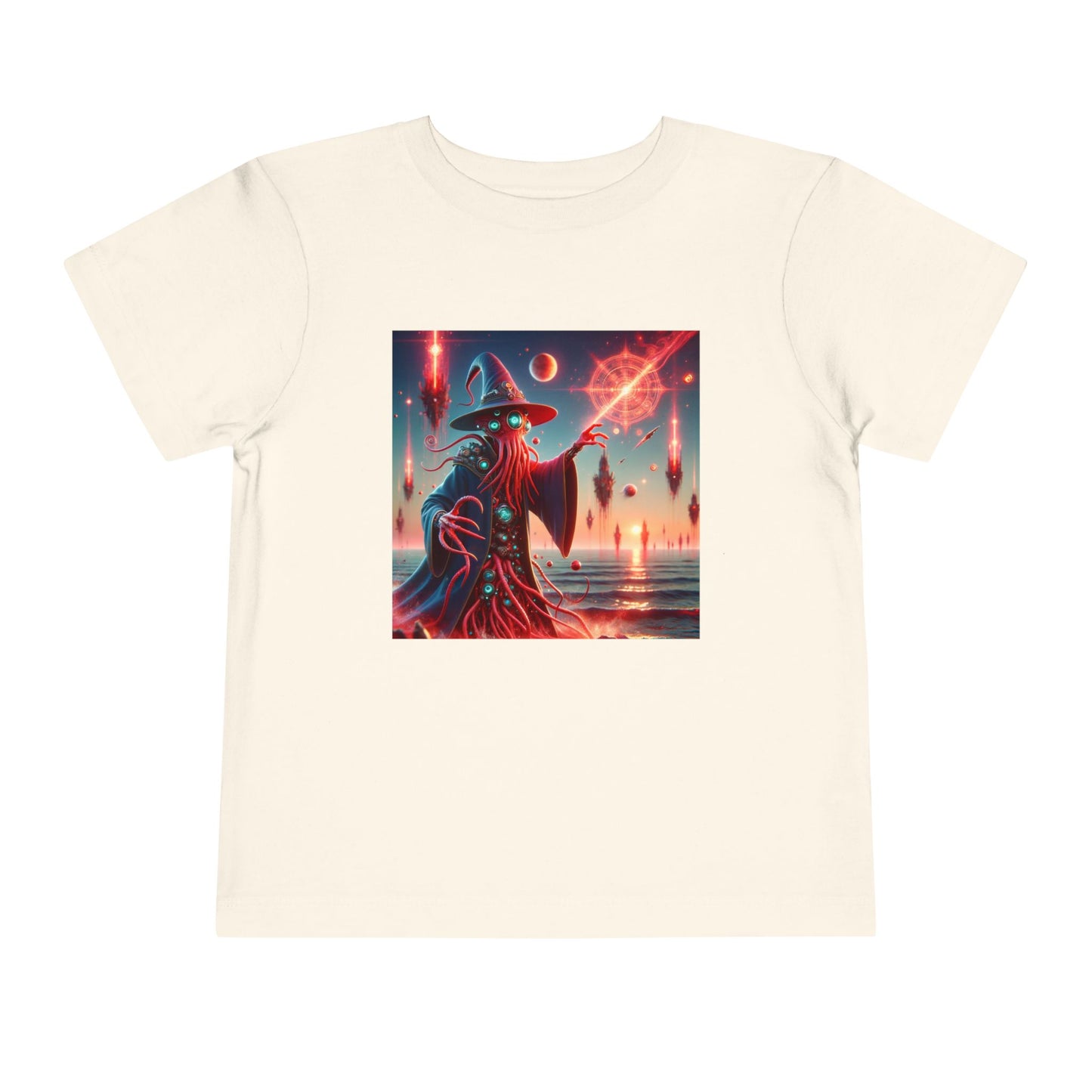 Camiseta | Camiseta para niños pequeños | Manga corta | Horror Cósmico | Mago Lovecraftiano