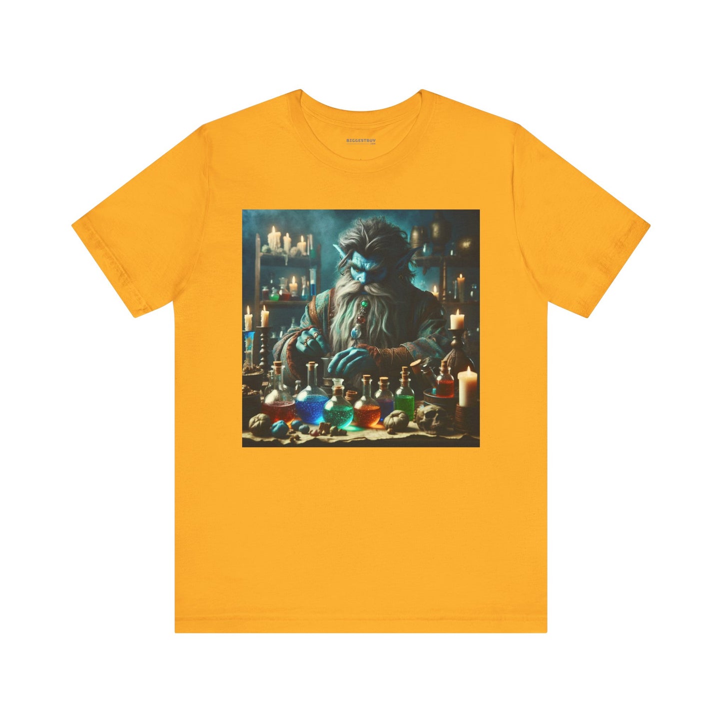 T-shirt | Unisex | Maglietta in jersey | Manica corta | Alchimia Mistica | Djinn Blu