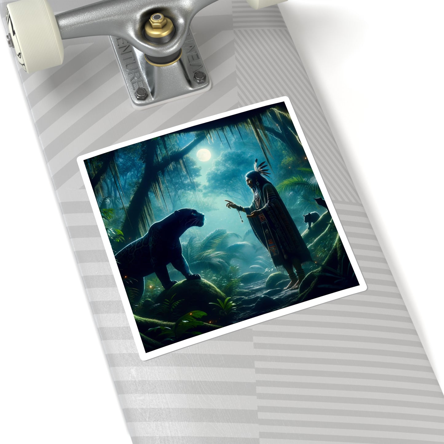 스티커 | 사각형 | 신화적 현실주의 | 정글 수호자 | 의식