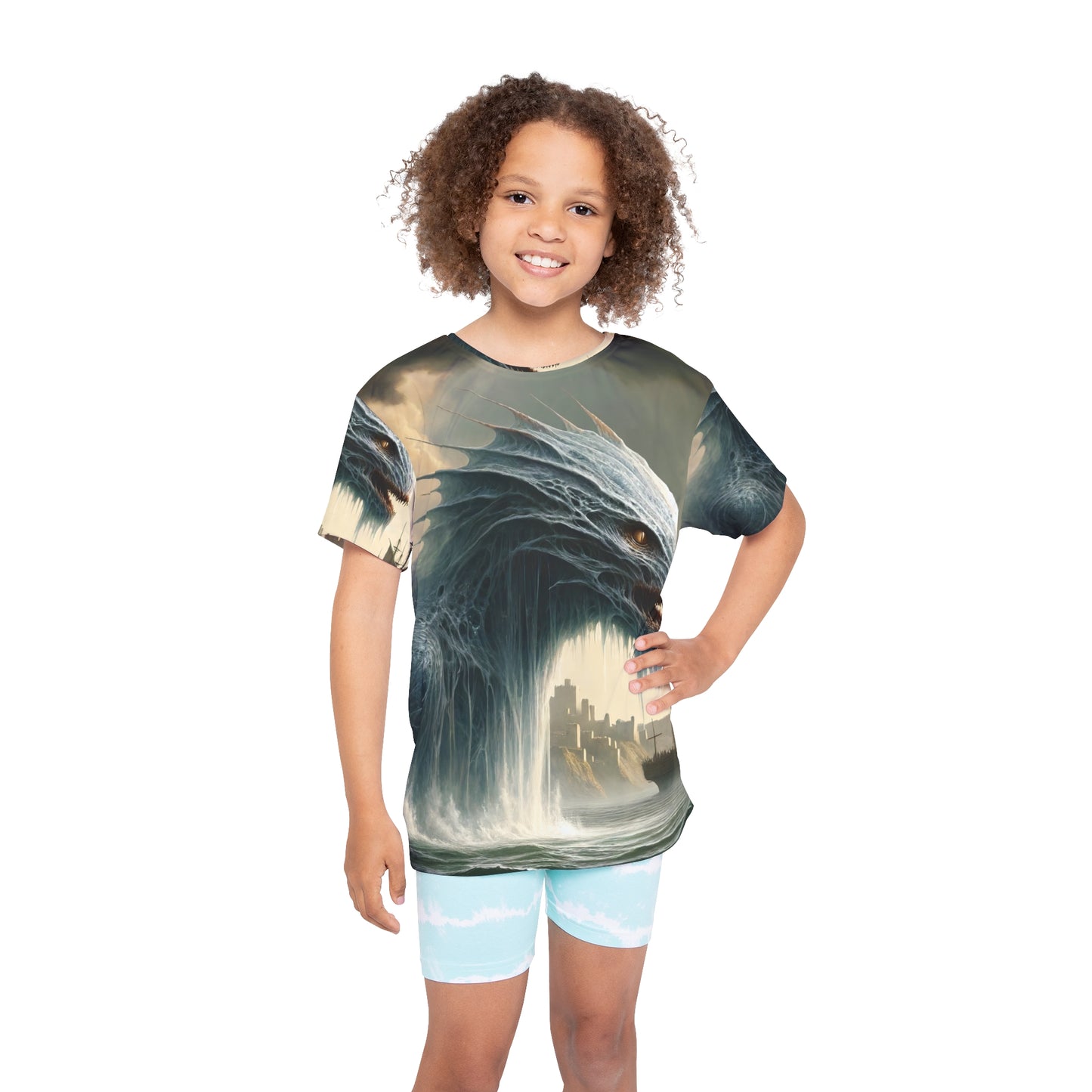 قميص رياضي | للأطفال | أساطير نوردية | يورمنغاندر | ثعبان البحر