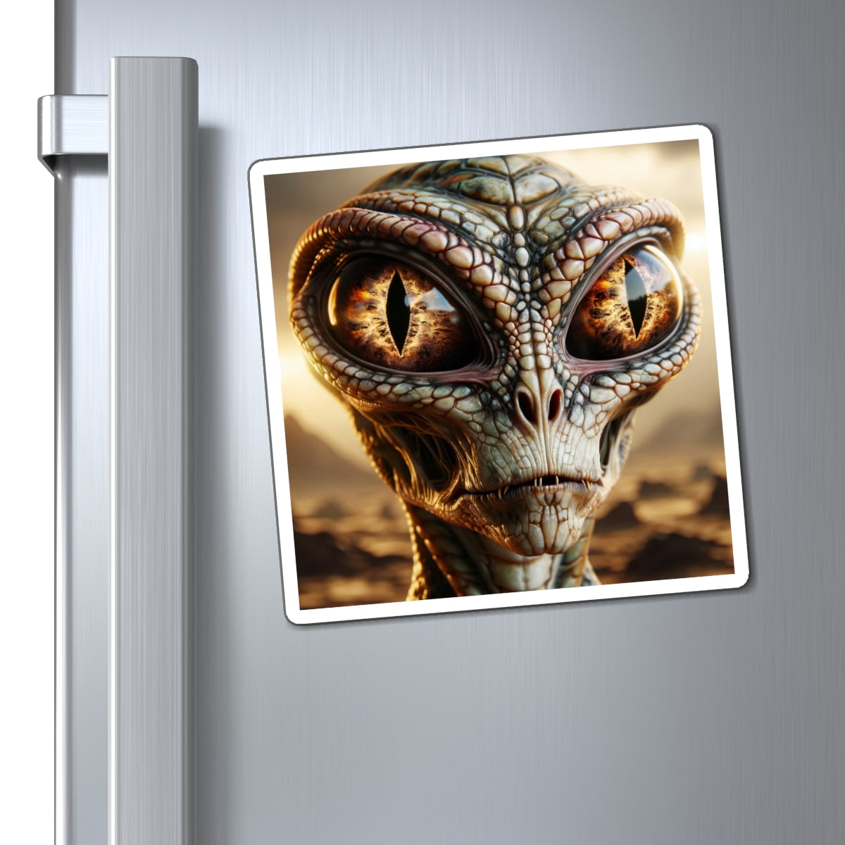 Magnet | Vinyl | Reptilian Sci-Fi | Alien Portrait