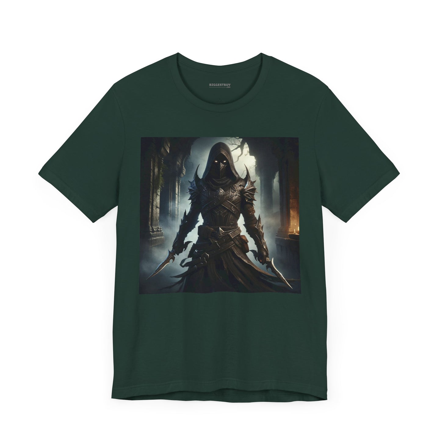 เสื้อยืด | ยูนิเซ็กส์ | เสื้อยืดเจอร์ซีย์ | แขนสั้น | จอมนักฆ่าเงามืด | นักล่าวิญญาณ