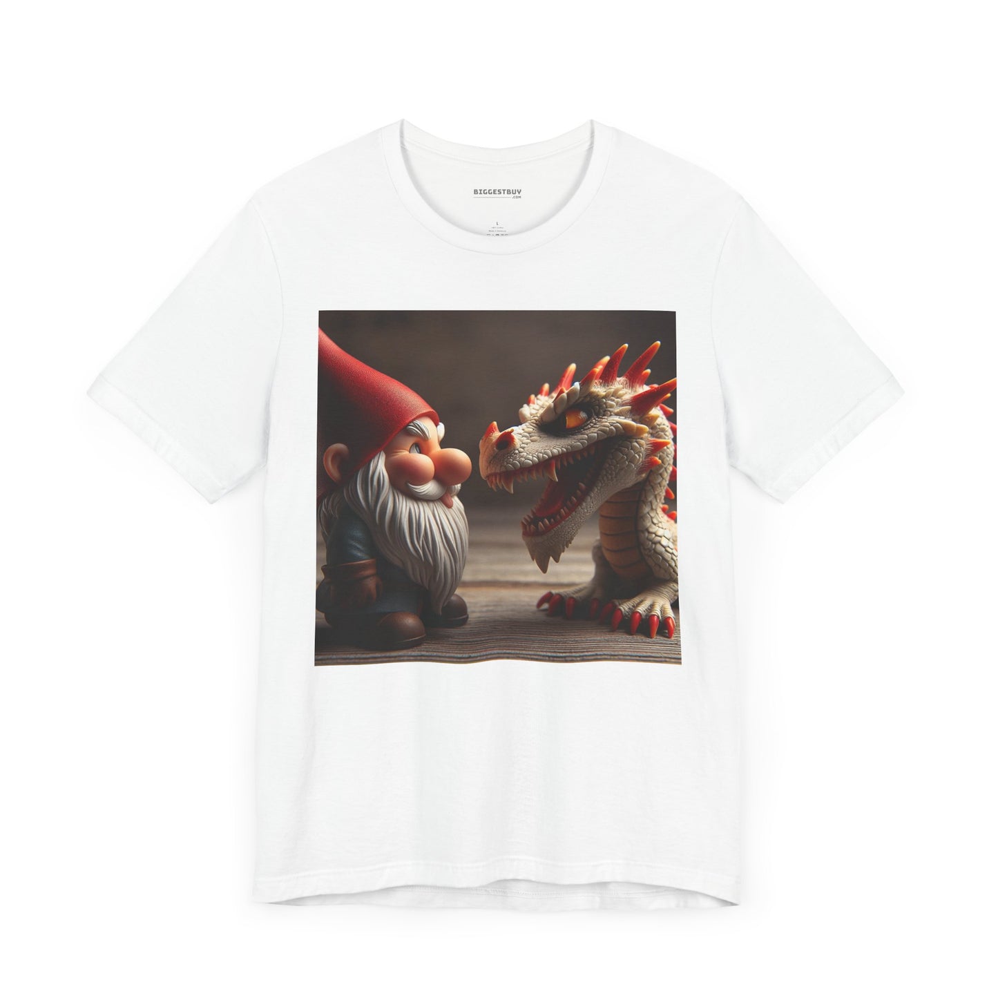เสื้อยืด | ยูนิเซ็กส์ | เสื้อยืดเจอร์ซีย์ | แขนสั้น | ตำนานเทพนิยาย | นิทานพื้นบ้าน | โนมกับมังกร
