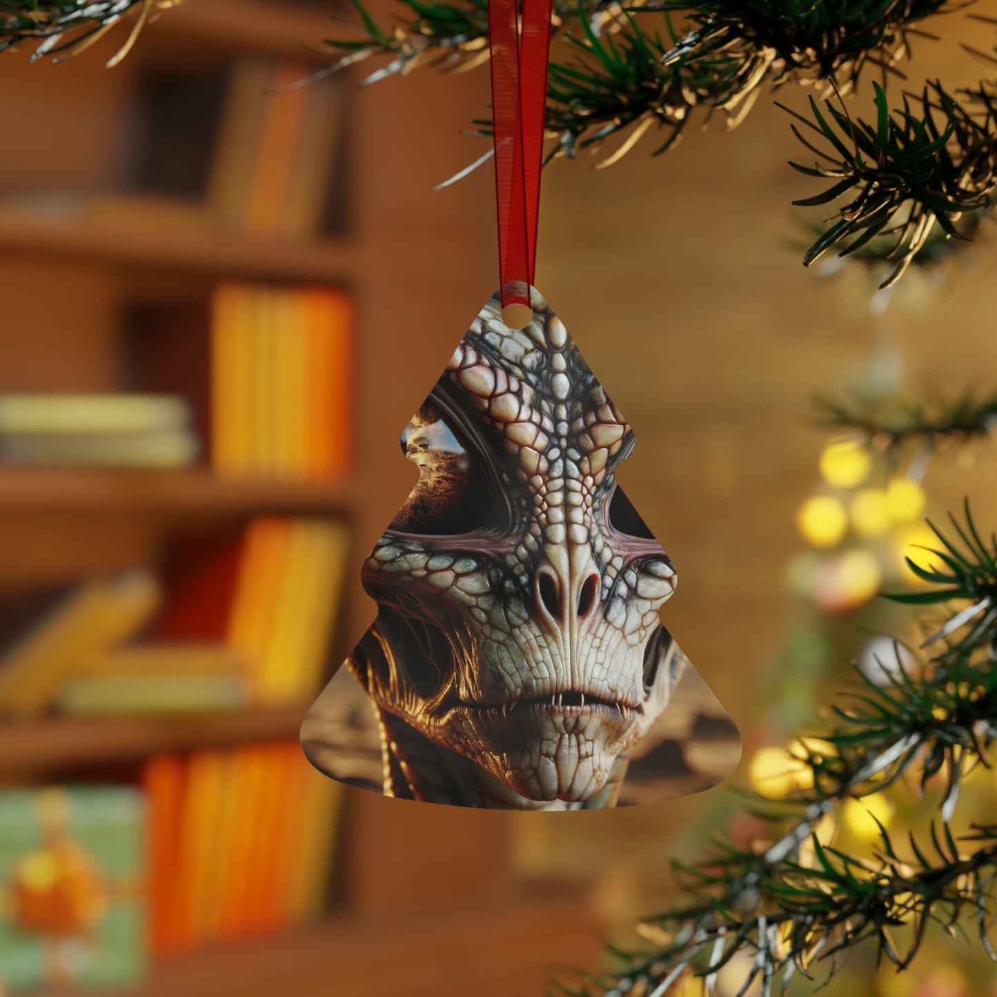 زخرفة | معدن | خيال علمي رپتويدي | وجه الفضائي