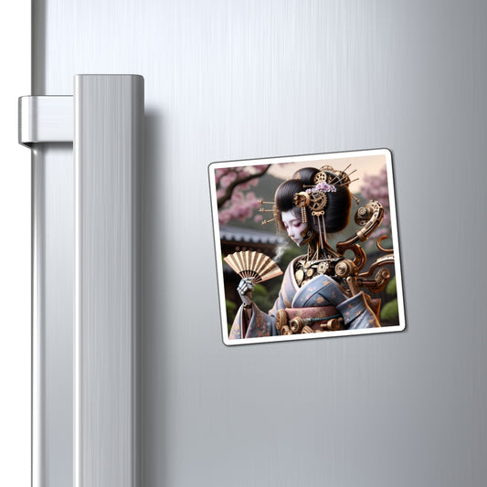 Magnet | Vinyl | Steampunk | Cyberpunk | Geisha