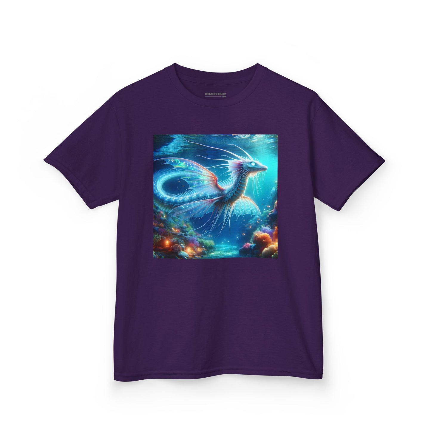 T-Shirt | Koszulka dziecięca | Ciężka bawełna | Mitologia morska | Ryujin | Smok wodny