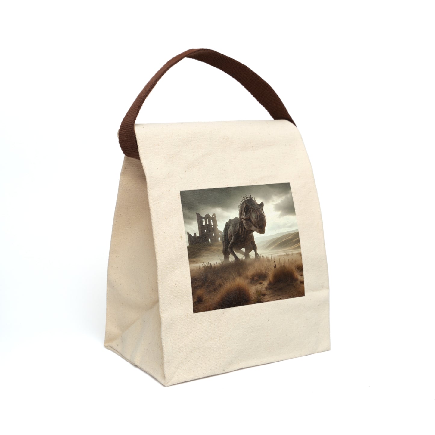 Bolsa de almuerzo | Lona | Con correa | Ficción prehistórica | T-Rex