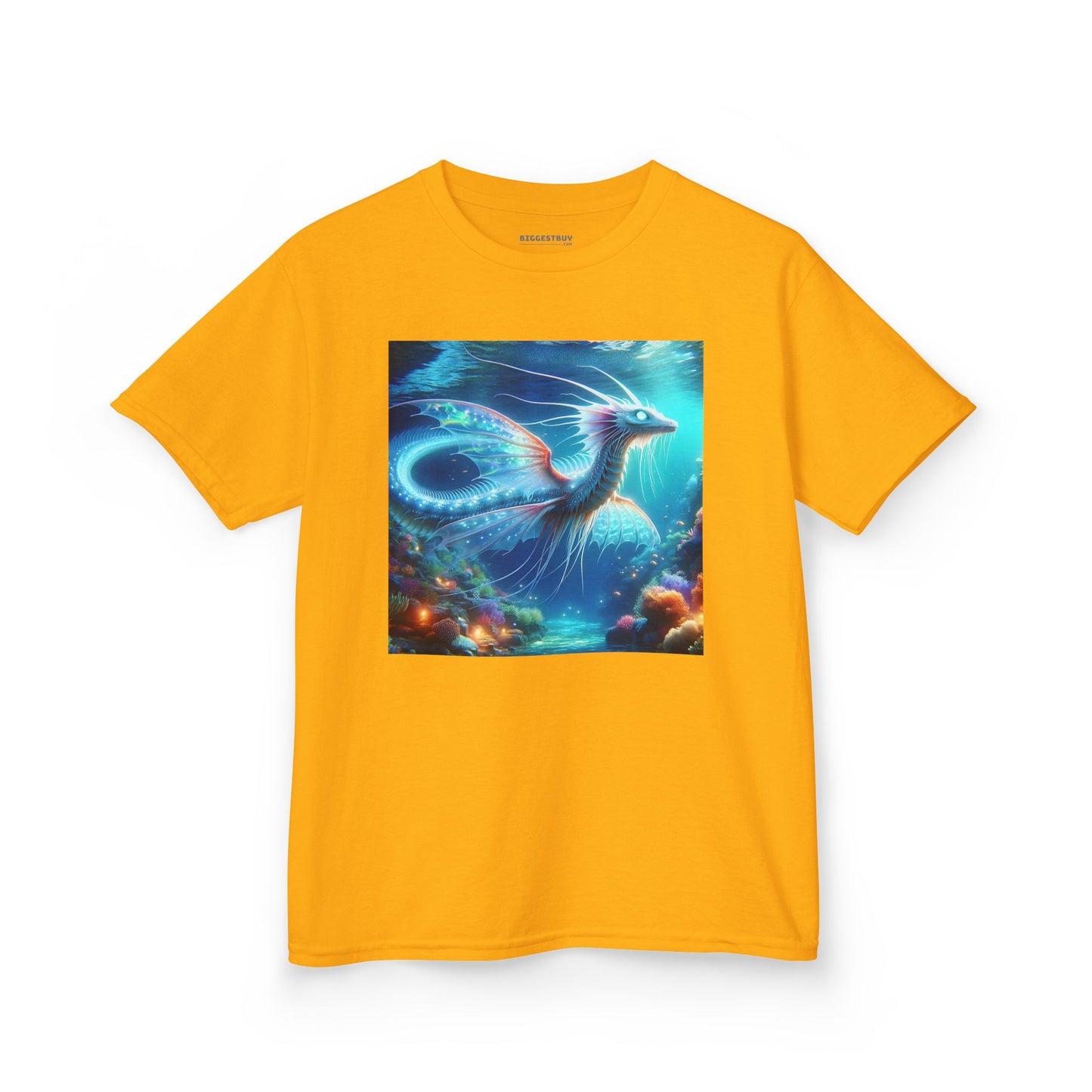 T-Shirt | Koszulka dziecięca | Ciężka bawełna | Mitologia morska | Ryujin | Smok wodny