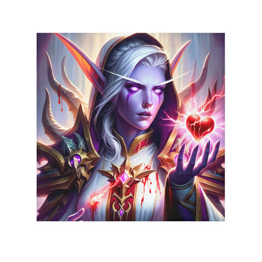 Handdoek | Washandje | Fantasy | Elfenmagie | Paarse Elf