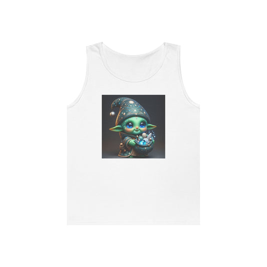 Tanktop | Unisex | Zwaar katoen | Kosmische Folklore | Goblin Figurine