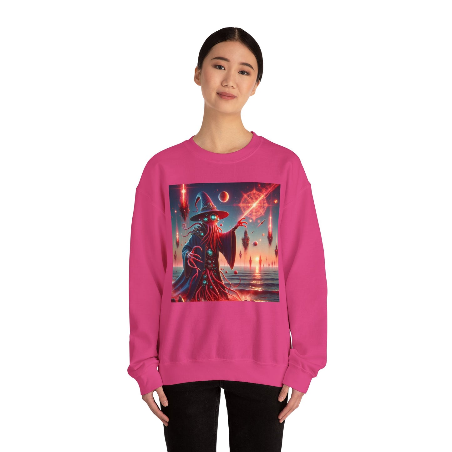 Genser | Unisex | Rund hals | Kraftig blanding | Kosmisk Skrekk | Illithid Trollmann