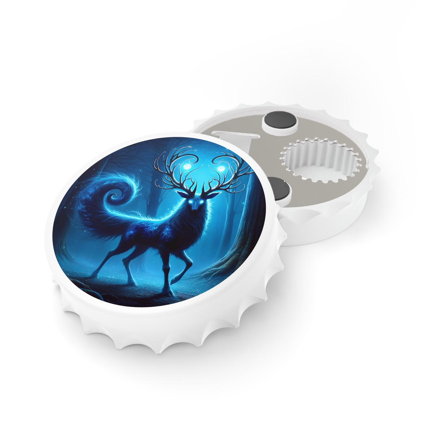 Flessenopener | Kosmisch Woud Mystiek | Blauwe Hert