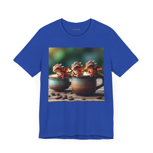 T-skjorte | Unisex | Jersey-T-skjorte | Kort erme | Søt Fantasy Kunst | Baby Drage