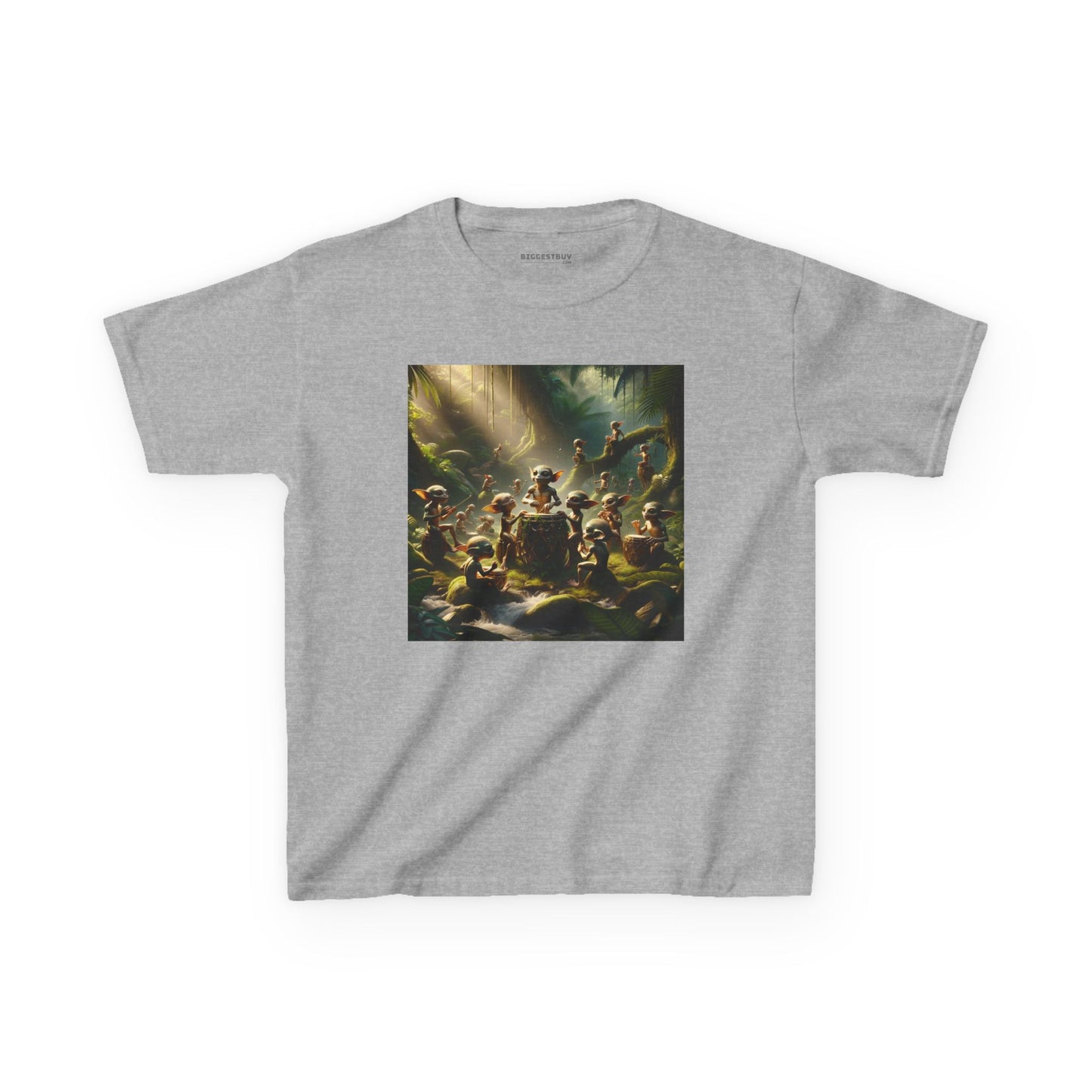 Tシャツ | キッズTシャツ | ヘビーコットン | 森の精霊 | 太鼓の儀式 | 妖精