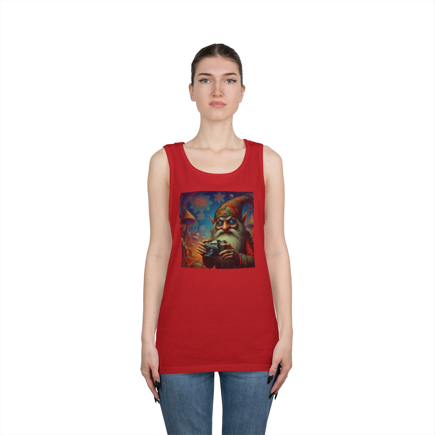 Tanktopp | Unisex | Kraftig bomull | Fantasy | Psykedelisk | Domovoi