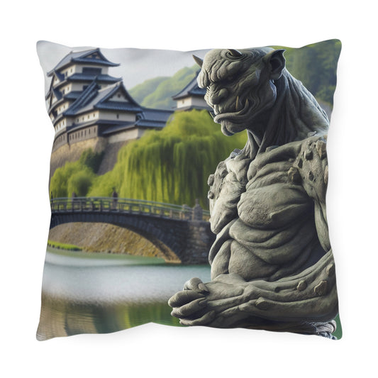 Pillow | Outdoor Pillow | Dark Fantasy | Yokai Lore | Oni