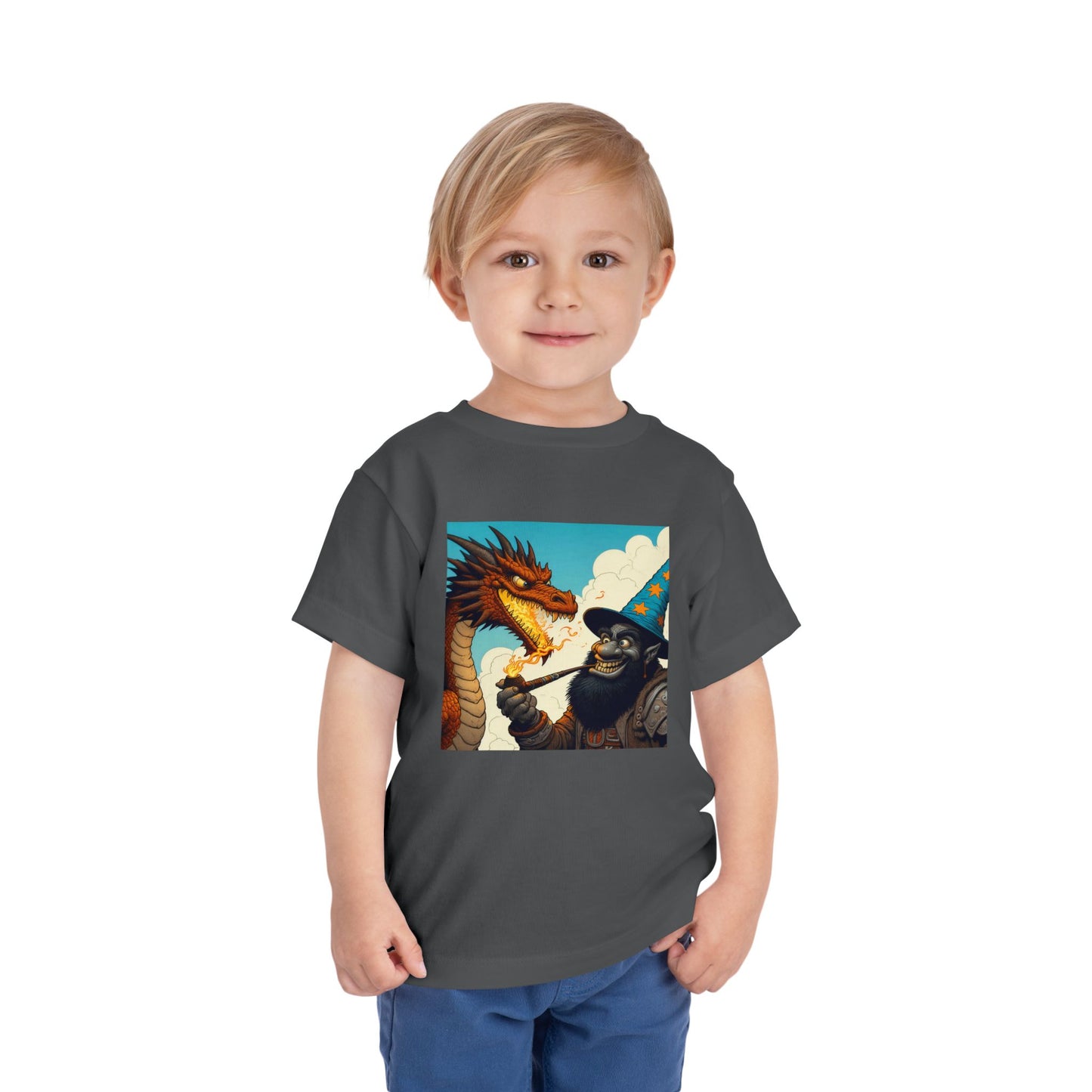 T-Shirt | Toddler Tee | Short Sleeve | High Fantasy | Dragon Duel | Goblin