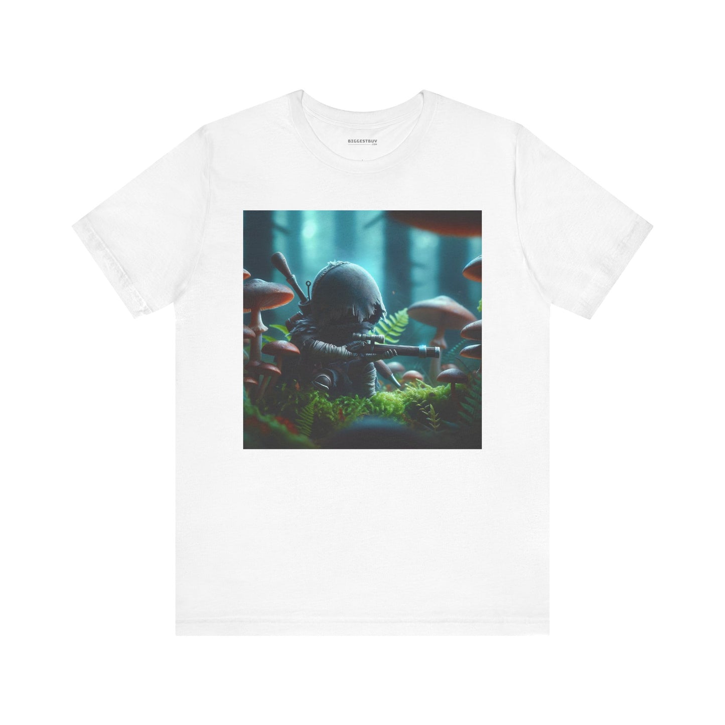 Tシャツ | ユニセックス | ジャージーTシャツ | 半袖 | バイオパンク | ミニチュア戦士 | 幻想的森