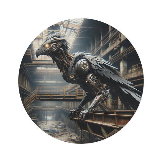 Dywany | Okrągły | Steampunk | Mechaniczny Kruk
