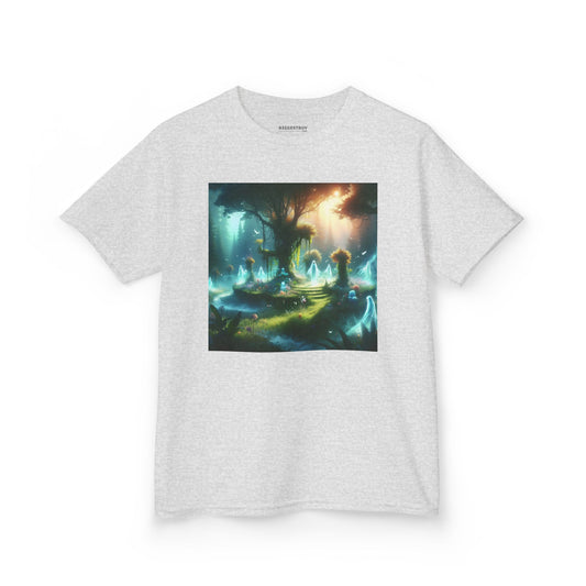 تي شيرت | تي شيرت للأطفال | قطن ثقيل | غابة سحرية | موطن الإيجنس فاتوس | شجرة الحياة