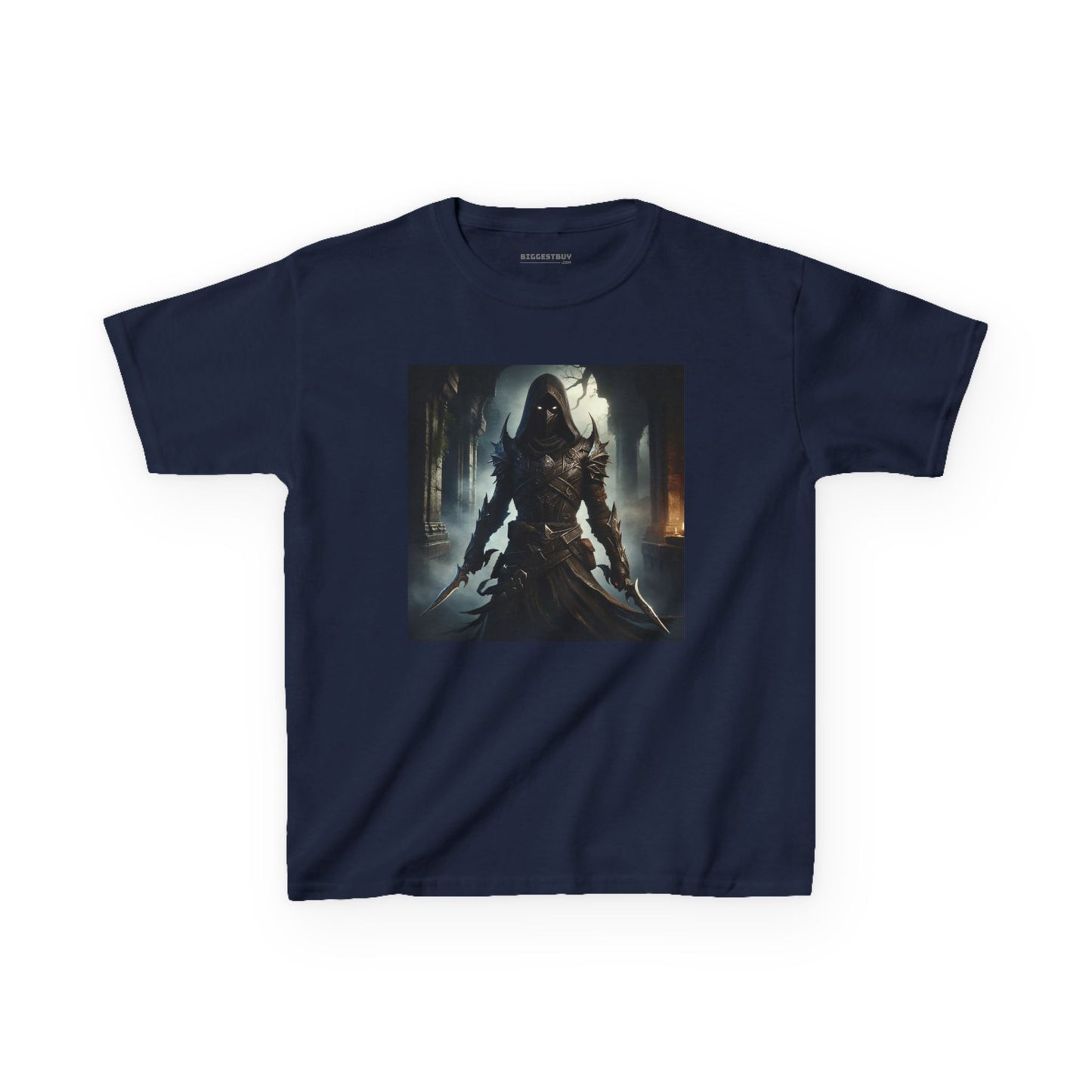เสื้อยืด | เสื้อยืดเด็ก | ผ้าฝ้ายเนื้อหนา | จอมนักฆ่าเงามืด | นักล่าวิญญาณ