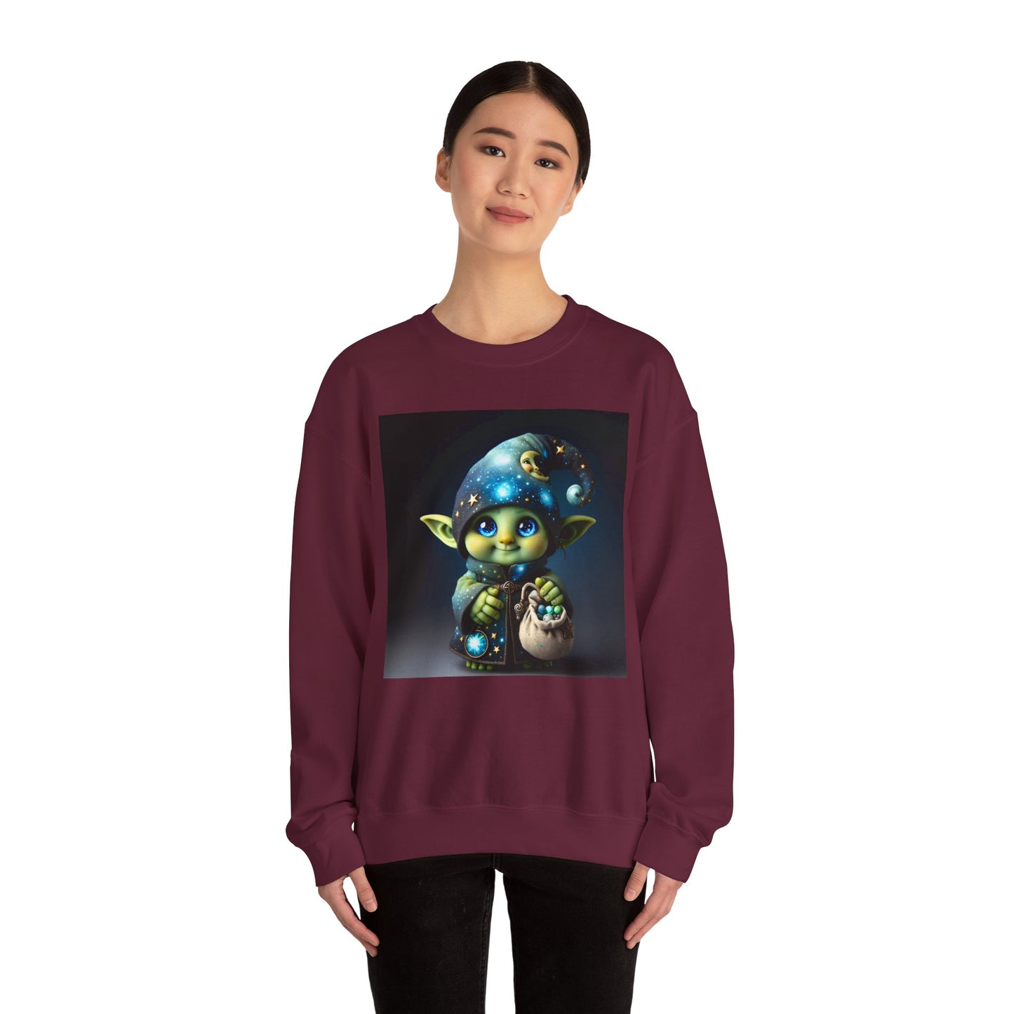 Genser | Unisex | Rund hals | Kraftig blanding | Fantasi | Skogsalv | Trollmann