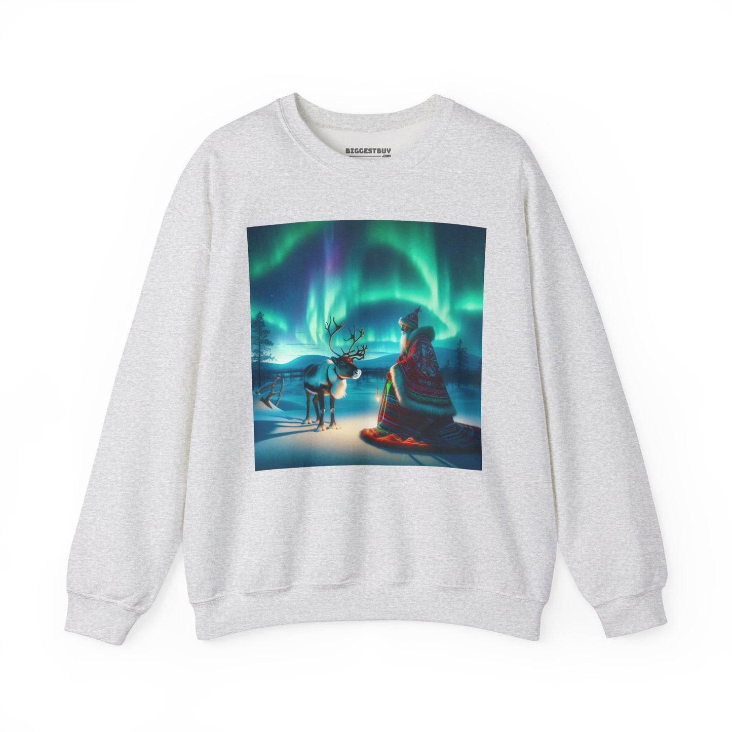 Bluza dresowa | Unisex | Okrągły dekolt | Gruba mieszanka | Szamanizm Polarny | Wizja Saamów