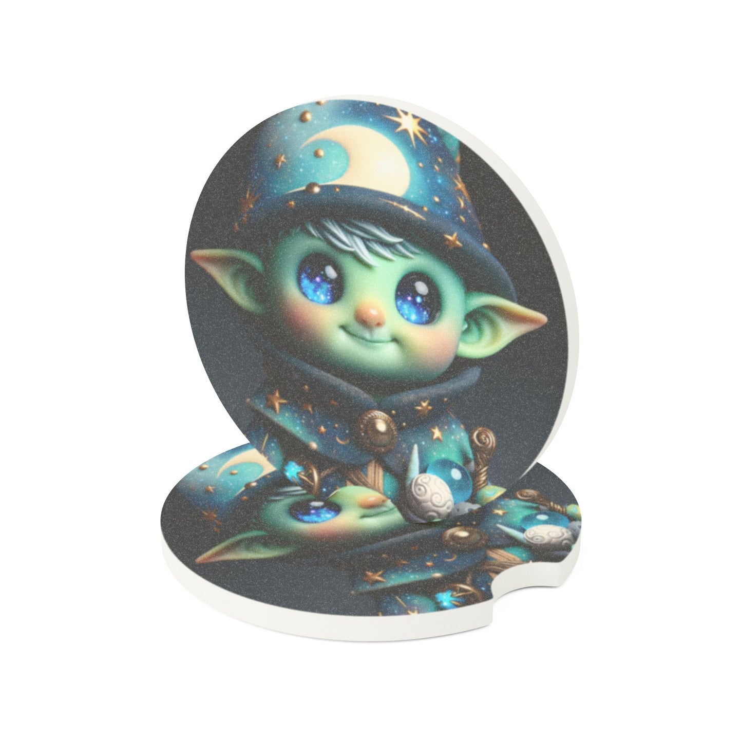 Podstawka | Podstawka samochodowa | Steatyt | Fantazja Elficka | Kosmiczny Elf | Lalka