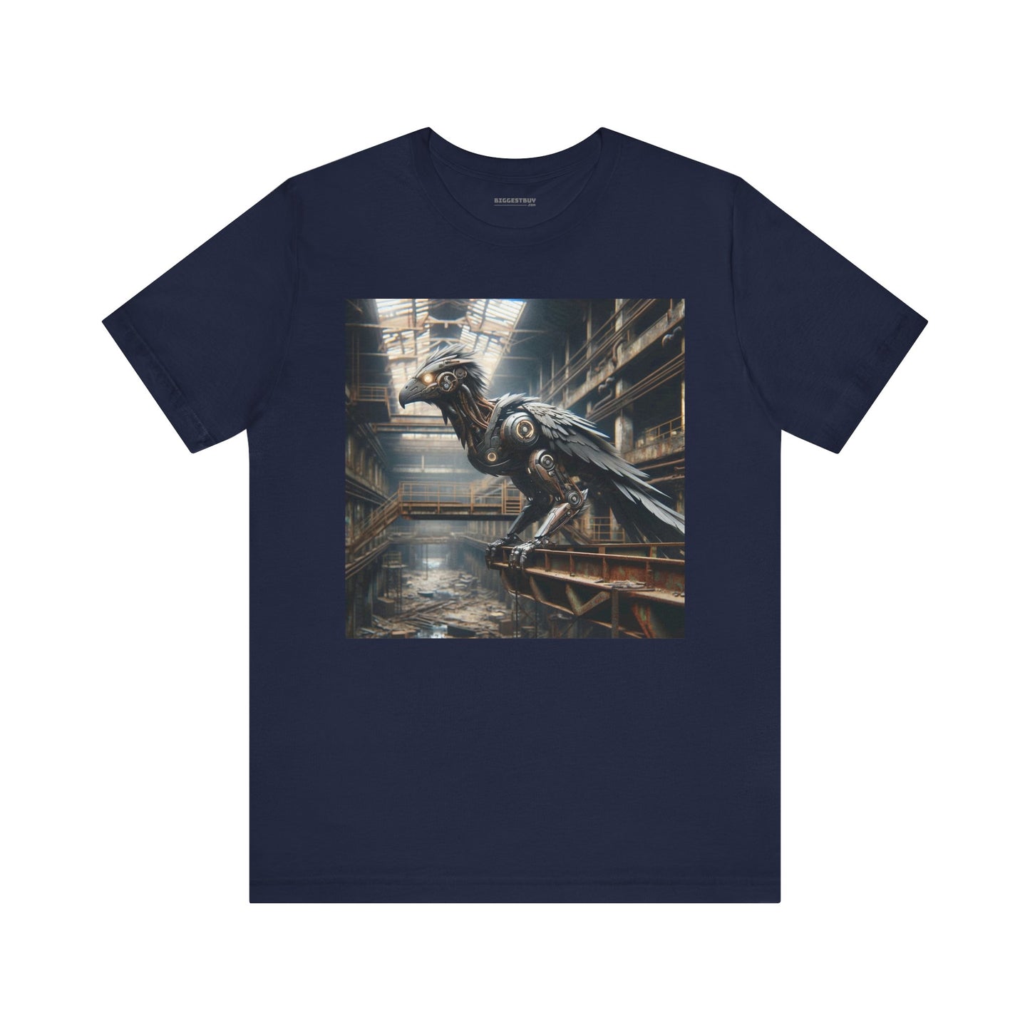T-shirt | Unisex | Maglietta in jersey | Manica corta | Steampunk Post-Apocalittico | Corvo Meccanico